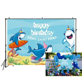 HUAYI Photography Backdrops Birthday Photo Backdrop Shark Baby Shower Birthday Party Decor Banner Photography Background W-2106
HUAYI Photography Backdrops Birthday Photo Backdrop Shark Baby Shower Birthday Party Decor Banner Photography Background W-2106
