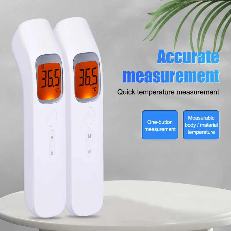 Portable Non-Contact LCD IR Laser Infrared Digital Thermometer Forehead Temperature Gun White Handheld Thermometer Wholesale
Portable Non-Contact LCD IR Laser Infrared Digital Thermometer Forehead Temperature Gun White Handheld Thermometer Wholesale