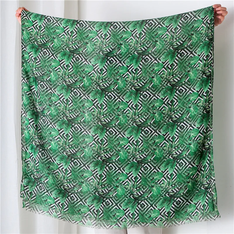 H6e9fdd6224f84ed1ab52562d3f14b92cU Beach Scarf Leave Floral Painting H6e9fdd6224f84ed1ab52562d3f14b92cU
