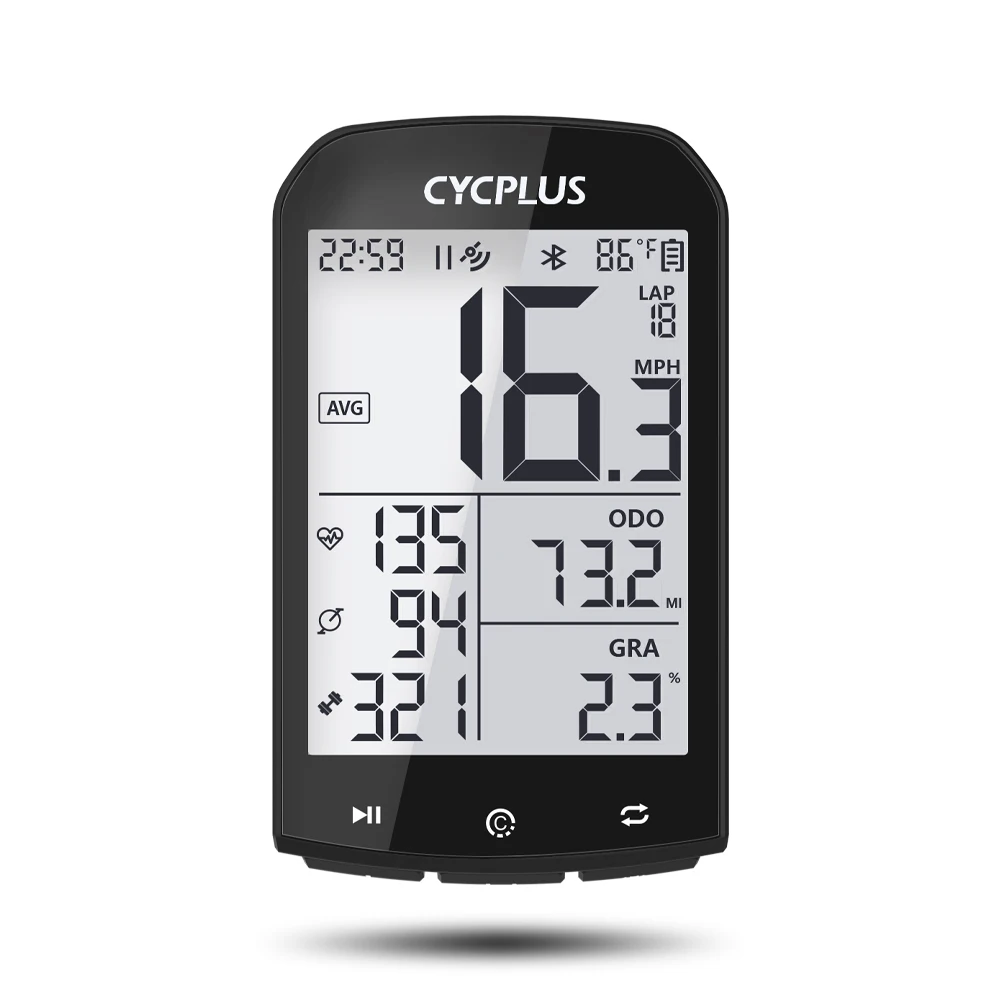 

CYCPLUS M1 GPS Bike Computer Wireless Speedometer Bluetooth 4.0 ANT+ Odometer Waterproof Cycling Bicycle Accessories