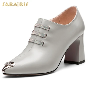 Sarairis Dropship Elegant High Heels Genuine Leather Shoes Women Spring Skin Pumps Woman
Sarairis Dropship Elegant High Heels Genuine Leather Shoes Women Spring Skin Pumps Woman