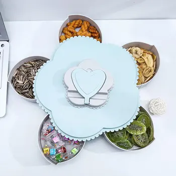 Bins Food Flower Shape Organizer Snack Storage Box Rotating Container Bloom Candy Biscuits Desktop Home Living Room Nuts Fruit
Bins Food Flower Shape Organizer Snack Storage Box Rotating Container Bloom Candy Biscuits Desktop Home Living Room Nuts Fruit
