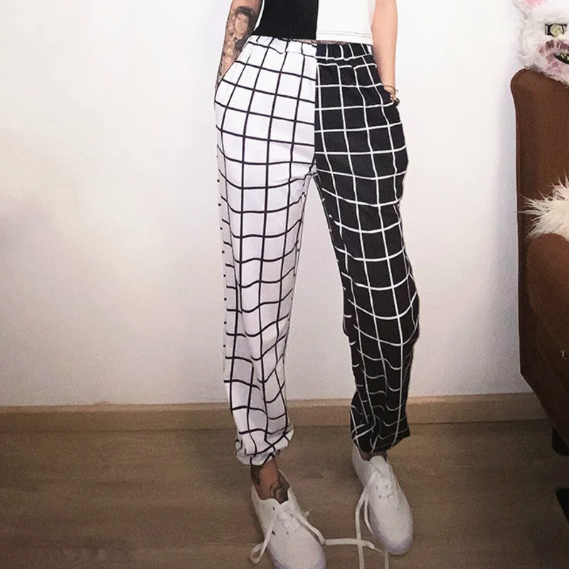 XUXI Street High Waist Hip Hop Beam Pants Yin And Yang Color Matching Design Sense British Style Loose Casual Pants Women FZ1279
XUXI Street High Waist Hip Hop Beam Pants Yin And Yang Color Matching Design Sense British Style Loose Casual Pants Women FZ1279