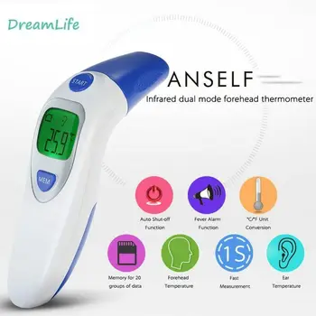 Baby Thermometer Fast Accurate Measurement Digital LCD Non-contact Infrared Forehead Ear Thermometer For Adult
Baby Thermometer Fast Accurate Measurement Digital LCD Non-contact Infrared Forehead Ear Thermometer For Adult