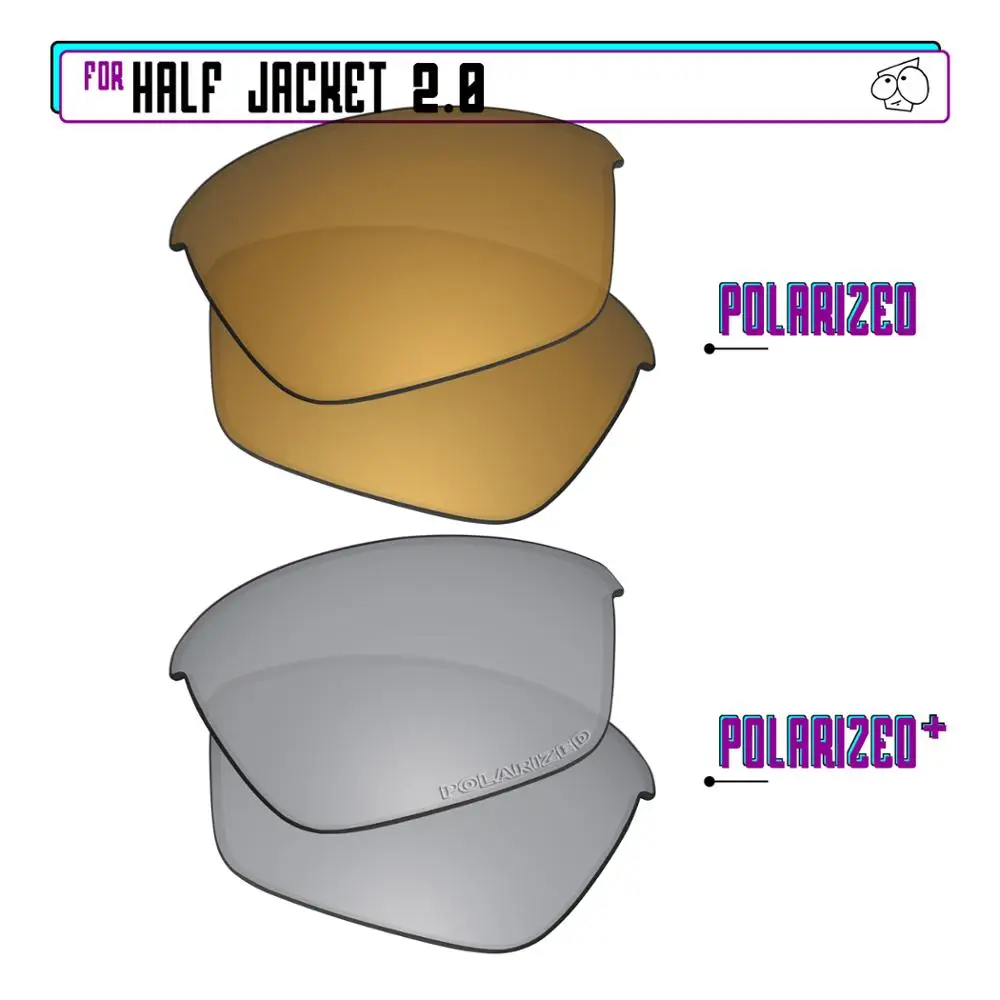 EZReplace Polarized Replacement Lenses for - Oakley Half Jacket 2.0 Sunglasses - Sir P Plus-GunmetalP
EZReplace Polarized Replacement Lenses for - Oakley Half Jacket 2.0 Sunglasses - Sir P Plus-GunmetalP