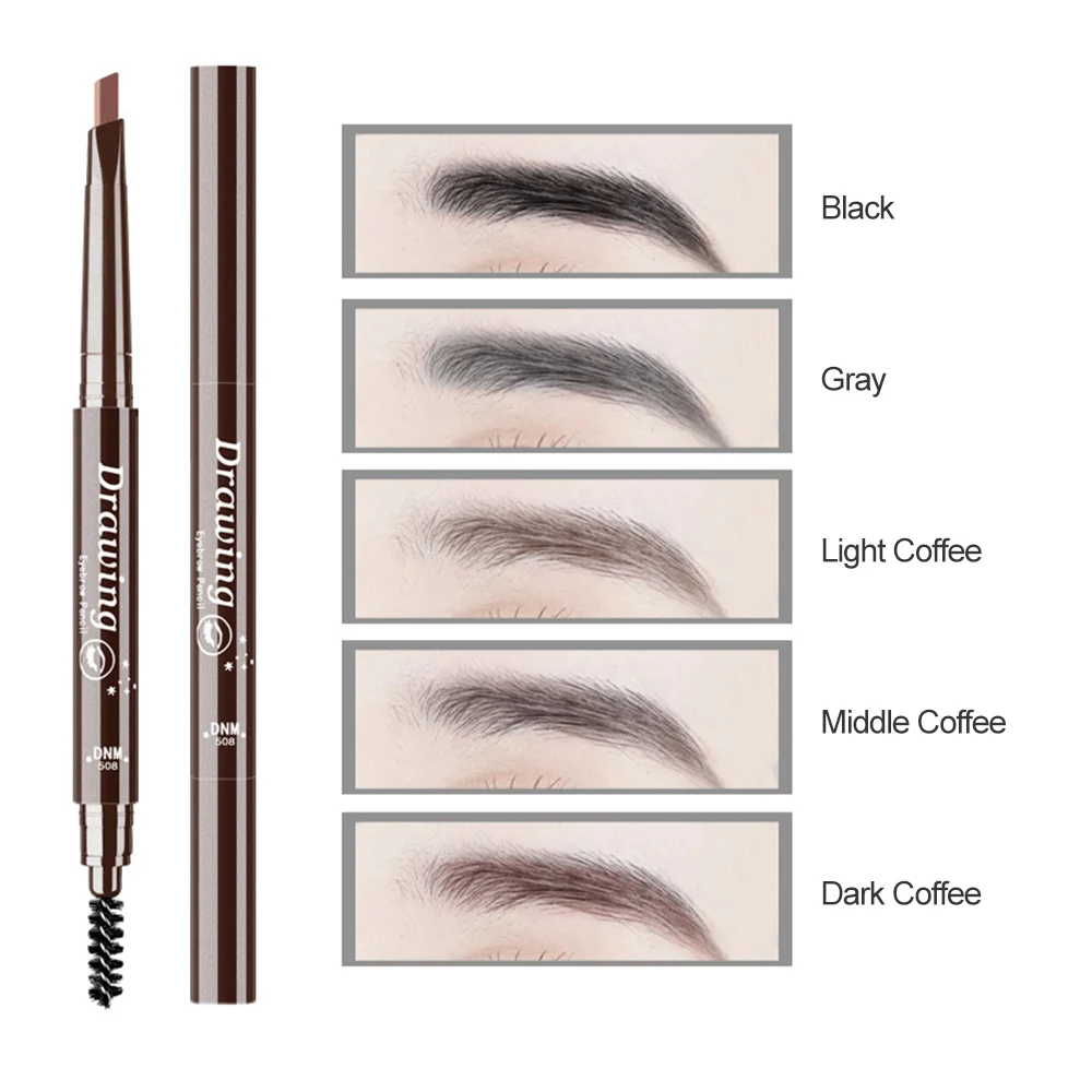 1 Pcs Double-head Eyebrow Pencil with Eyebrow Brush Triangle Pen Head Automatic Rotation Waterproof And Sweat-proof 3D Makeup
1 Pcs Double-head Eyebrow Pencil with Eyebrow Brush Triangle Pen Head Automatic Rotation Waterproof And Sweat-proof 3D Makeup