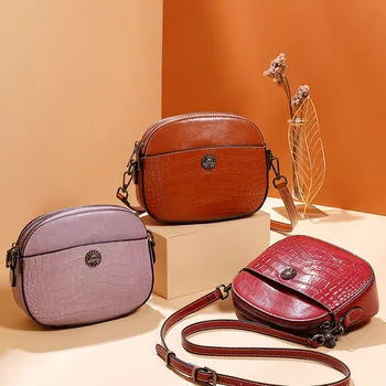 WOMEN'S Leather Bags 2020 New Style Crocodile Pattern Shoulder Bag Korean-style Fashion Cowhide WOMEN'S Cross-body Bag Simple Sh 
WOMEN'S Leather Bags 2020 New Style Crocodile Pattern Shoulder Bag Korean-style Fashion Cowhide WOMEN'S Cross-body Bag Simple Sh