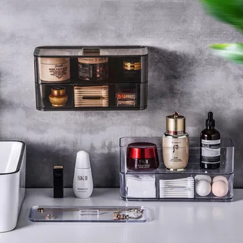 Wall-Mounted Makeup Storage Box Dust-Proof Dressing Table Skin Care Product Storage Box Cosmetic Box Cosmetic Cotton Rack
Wall-Mounted Makeup Storage Box Dust-Proof Dressing Table Skin Care Product Storage Box Cosmetic Box Cosmetic Cotton Rack