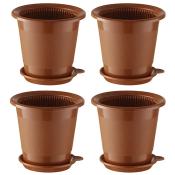 4Pcs/set 10cm Caliber Flower Breathable Slotted Plastic Plant Pot Drainage Flower Pot Mesh Container with Tray Garden Decor
4Pcs/set 10cm Caliber Flower Breathable Slotted Plastic Plant Pot Drainage Flower Pot Mesh Container with Tray Garden Decor