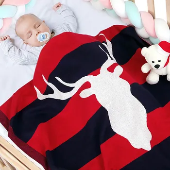 2020 Autumn Winter Newborn Baby Quilt Christmas Elk Infant Baby Boy Girl Stripe Knit Blanket Festive Home Decoration
2020 Autumn Winter Newborn Baby Quilt Christmas Elk Infant Baby Boy Girl Stripe Knit Blanket Festive Home Decoration