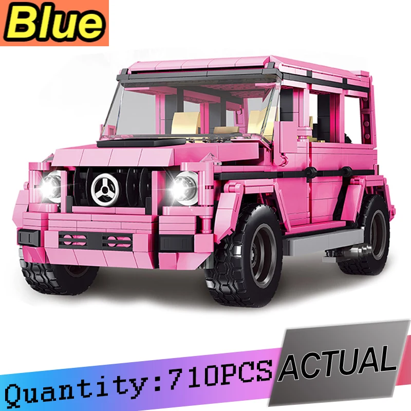 MOC 1:8 technology series off-road vehicle pink car model building blocks building blocks DIY toys children's Christmas gifts
MOC 1:8 technology series off-road vehicle pink car model building blocks building blocks DIY toys children's Christmas gifts