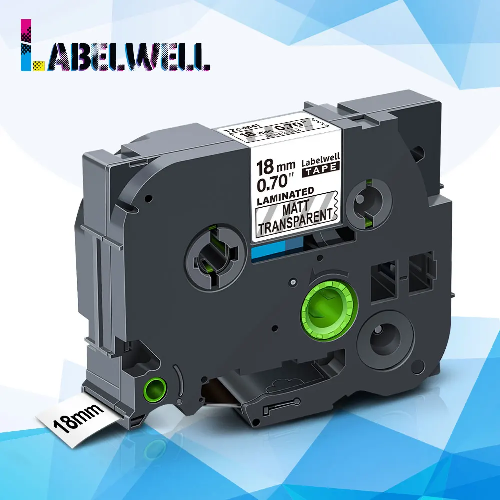 Ярлыки Labelwell 18 мм, совместимые с M41, черные на матовой прозрачной фотоленте, лента для принтера M41 для этикеток
Ярлыки Labelwell 18 мм, совместимые с M41, черные на матовой прозрачной фотоленте, лента для принтера M41 для этикеток