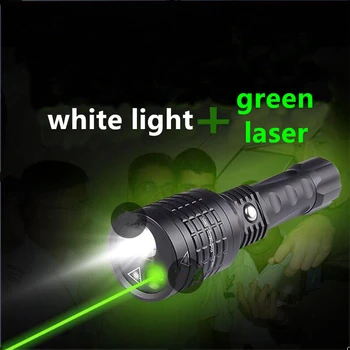 White light + green laser 2 in 1 zoomable laser flashlight 18650x1 AAAx3 battery 1200lumens rechargeable torch flash light 08-1
White light + green laser 2 in 1 zoomable laser flashlight 18650x1 AAAx3 battery 1200lumens rechargeable torch flash light 08-1
