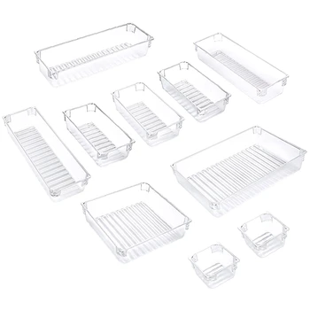 Desk Drawer Storage Box Tray,Drawer Partition Storage Box Custom Layout Storage for Bedroom Bathroom Kitchen Office 10Pc
Desk Drawer Storage Box Tray,Drawer Partition Storage Box Custom Layout Storage for Bedroom Bathroom Kitchen Office 10Pc