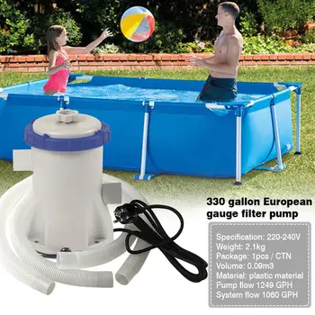 Garden Swing Pool Filter Pump Clear Cartridge Filter Pumps Perfect for Above Ground Pools EU Plug
Garden Swing Pool Filter Pump Clear Cartridge Filter Pumps Perfect for Above Ground Pools EU Plug