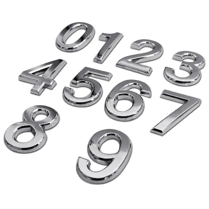 3D Sticker plastic Plated Hotel House Number 0-9 Stereo Digital Number Emblem Badge Logo Sticker
3D Sticker plastic Plated Hotel House Number 0-9 Stereo Digital Number Emblem Badge Logo Sticker