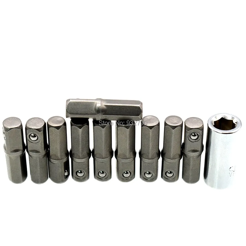 10pcs 25mm (1/4" hex shank to 1/4" socket) Socket Adapter + 1/4" Square Hole to 1/4" 6.3mm Converter
10pcs 25mm (1/4" hex shank to 1/4" socket) Socket Adapter + 1/4" Square Hole to 1/4" 6.3mm Converter