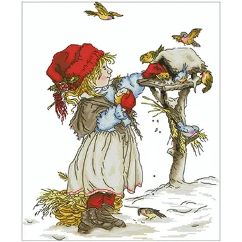 Feeding the birds-generous hospitality Counted Cross Stitch 11CT 14CT 18CT DIY Cross Stitch Kits Embroidery Needlework Sets
Feeding the birds-generous hospitality Counted Cross Stitch 11CT 14CT 18CT DIY Cross Stitch Kits Embroidery Needlework Sets
