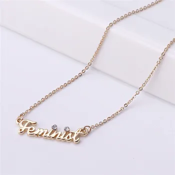 DoreenBeads Trendy Letter Name Feminist Necklace For Women Jewelry Setting zircon Sweater Chain Choker Necklace
DoreenBeads Trendy Letter Name Feminist Necklace For Women Jewelry Setting zircon Sweater Chain Choker Necklace
