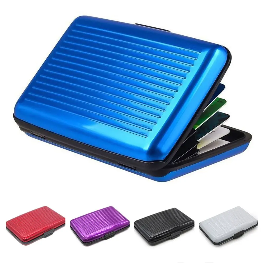 Aluminum Anti Theft Blocking Rfid Wallet Credit Card Holder Leather Unisex Security Information Metal Purse Contactless Block
Aluminum Anti Theft Blocking Rfid Wallet Credit Card Holder Leather Unisex Security Information Metal Purse Contactless Block