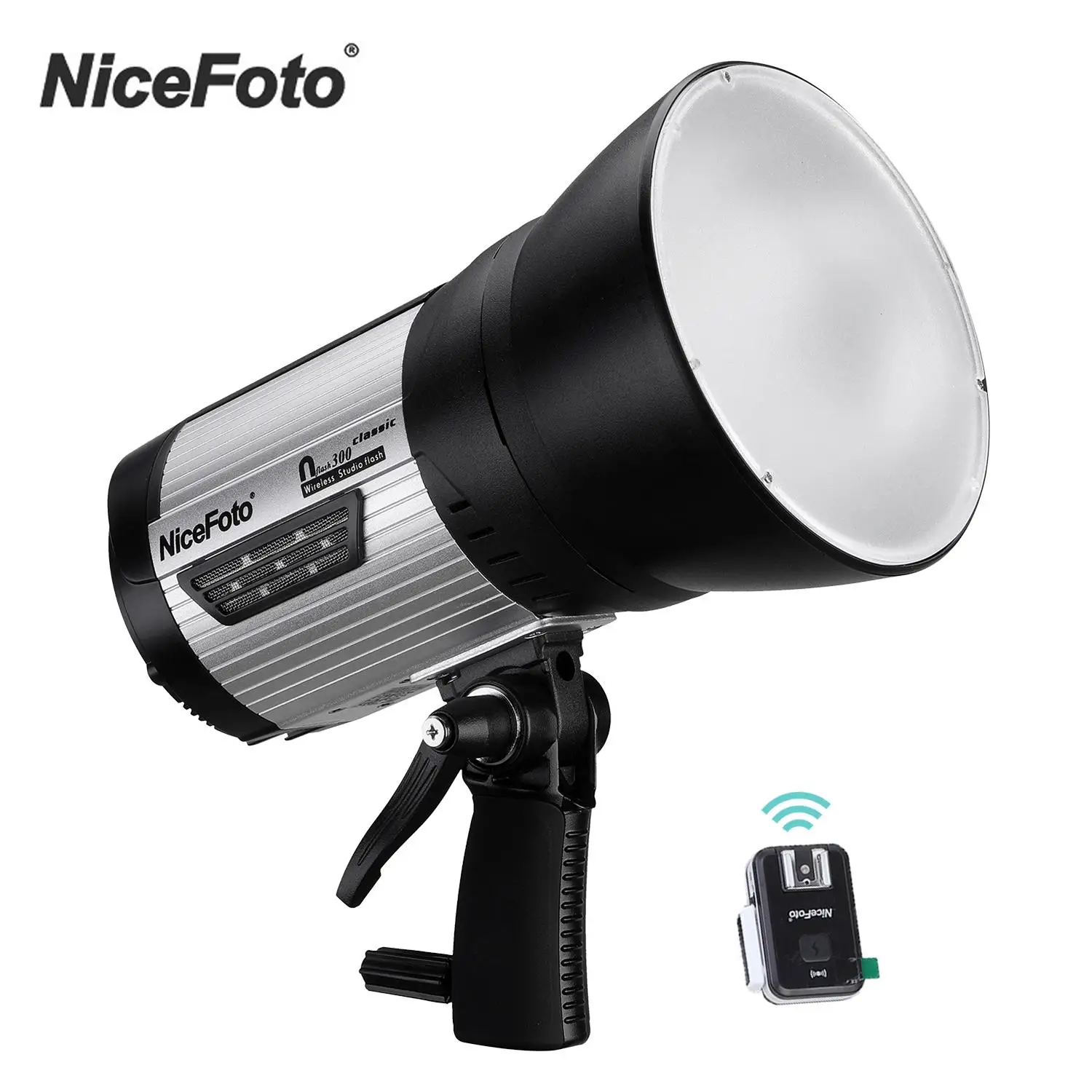NiceFoto flash300 Wireless Studio Flash Light Portable 5500K Strobe Lighting Lamp with 2.4GHz Remote Trigger Studio Photography
NiceFoto flash300 Wireless Studio Flash Light Portable 5500K Strobe Lighting Lamp with 2.4GHz Remote Trigger Studio Photography