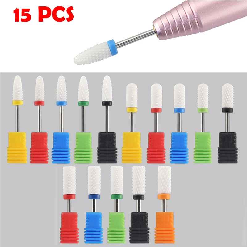 15 Pcs Milling Cutter For Manicure Ceramic Nail Drill Bit Rotate Burr Milling Cutter Bits Pedicure Tool Nail Drill Accessories
15 Pcs Milling Cutter For Manicure Ceramic Nail Drill Bit Rotate Burr Milling Cutter Bits Pedicure Tool Nail Drill Accessories