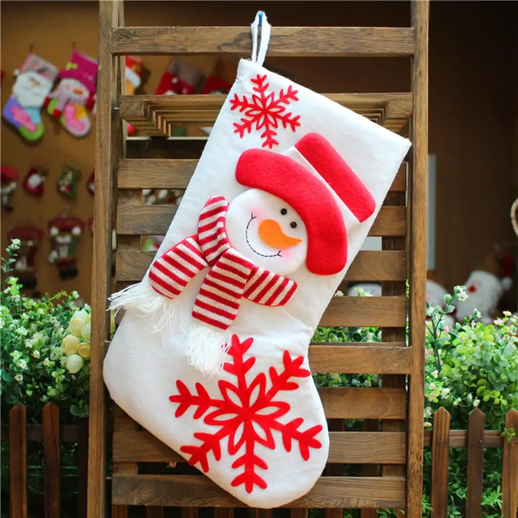 socks candy gift bag ornament party xmas tree hanging decorati