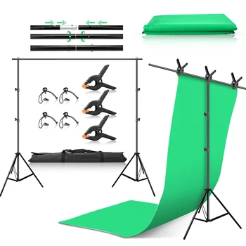 2x3m Background Stand Support System Kit 2x2m Photography T-Shape Background Stand Dual Functions Green Backdrop For Photo Video
2x3m Background Stand Support System Kit 2x2m Photography T-Shape Background Stand Dual Functions Green Backdrop For Photo Video