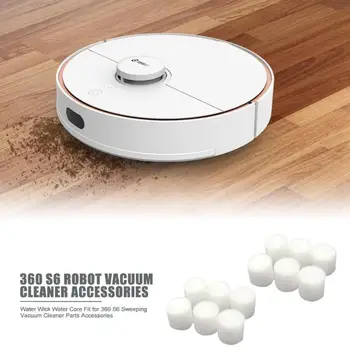 6/12pcs White Filter Cotton Water Core Water Wick Practical Replacement for 360 S6 Sweeping Robot Vacuum Cleaner Parts
6/12pcs White Filter Cotton Water Core Water Wick Practical Replacement for 360 S6 Sweeping Robot Vacuum Cleaner Parts