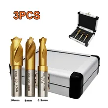 Proster 3Pcs/set 6/8/10mm HSS CO Spot-Weld Cobalt Spot Welding Drill Bit Electric Drill Metal Woodworking Tool Countersink Bit
Proster 3Pcs/set 6/8/10mm HSS CO Spot-Weld Cobalt Spot Welding Drill Bit Electric Drill Metal Woodworking Tool Countersink Bit
