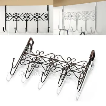5 Hooks Towel Coat Clothes Hat Bag Over Door Bathroom Hanger Hanging Rack Holder #RW1209
5 Hooks Towel Coat Clothes Hat Bag Over Door Bathroom Hanger Hanging Rack Holder #RW1209