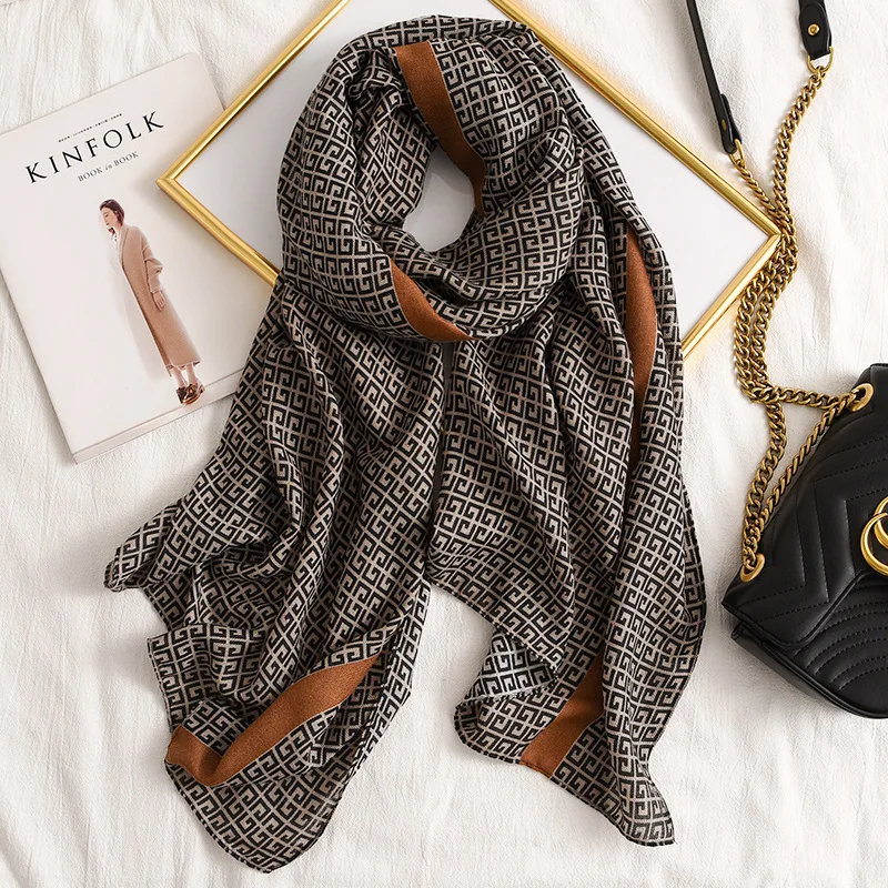 

Diseño de Moda 2020 bufanda larga de algodón de marca de lujo de alta calidad para damas de invierno cálido suave chales envuelve bufandas Unisex