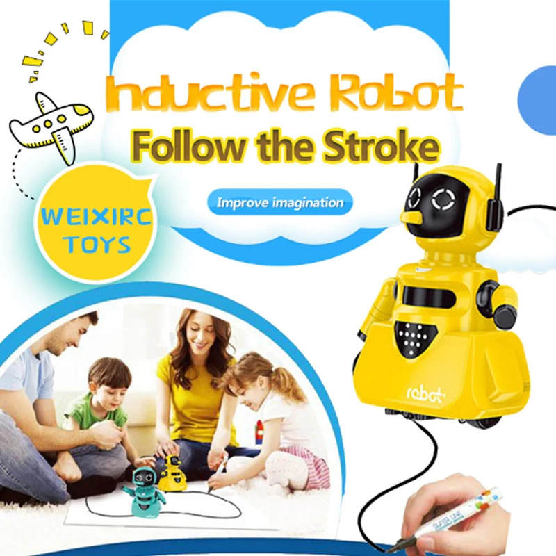 Line Following Robot Induction Educational Inductive Toys Car Machine Robot Follower Diy Diecast Vehicle Magic Pen Penguin Pig
Line Following Robot Induction Educational Inductive Toys Car Machine Robot Follower Diy Diecast Vehicle Magic Pen Penguin Pig