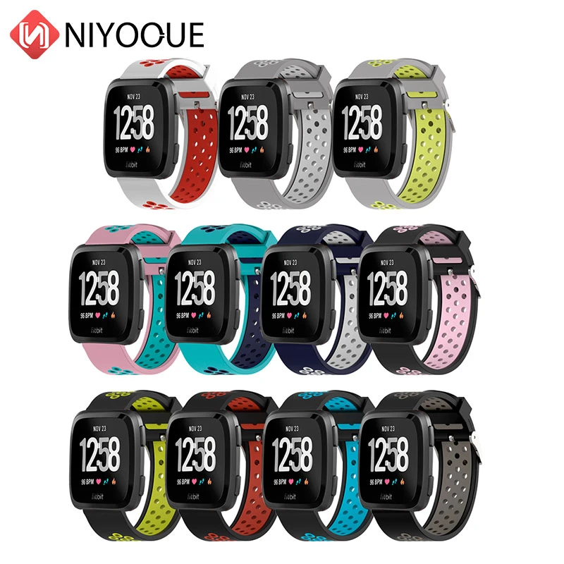 Soft Silicone Watch Band Bracelet For Fitbit Versa Band Breathable Wrist Strap Replacement For Fitbit Versa Lite/versa
Soft Silicone Watch Band Bracelet For Fitbit Versa Band Breathable Wrist Strap Replacement For Fitbit Versa Lite/versa
