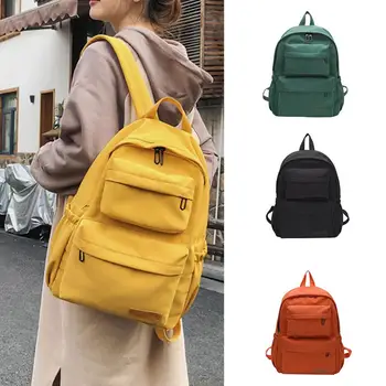 Waterproof Nylon Backpack for Women Multi Pocket Simple Pure Color Travel Backpacks Female School Bag for Teenage Girls
Waterproof Nylon Backpack for Women Multi Pocket Simple Pure Color Travel Backpacks Female School Bag for Teenage Girls