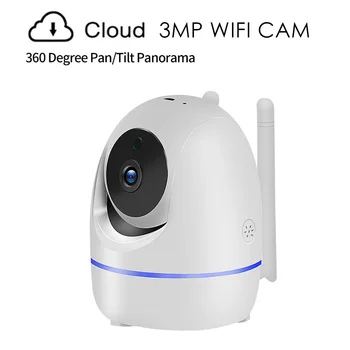 3MP Cloud WiFi IP Camera 360 PTZ Wireless IR Night Version Mini Home Audio Video Security Surveillance CCTV Baby Monitor
3MP Cloud WiFi IP Camera 360 PTZ Wireless IR Night Version Mini Home Audio Video Security Surveillance CCTV Baby Monitor