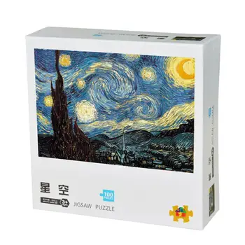100 Pcs/Pack Famous Painting Puzzle for Adults Relieve Stress Thicken Assemble Jigsaw Intellective Educational Toys
100 Pcs/Pack Famous Painting Puzzle for Adults Relieve Stress Thicken Assemble Jigsaw Intellective Educational Toys