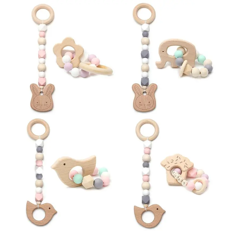 Wooden Teether Baby Baby DIY Cartoon Pacifier Clip Chain Kids Infants Gym Pendant DIY Pacifier Clip Chain For Stroller Toys
Wooden Teether Baby Baby DIY Cartoon Pacifier Clip Chain Kids Infants Gym Pendant DIY Pacifier Clip Chain For Stroller Toys