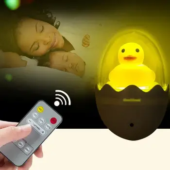 Yellow Duck Baby Bedroom Night Light Creative Energy-saving Plug-in Wireless Infrared Remote Control Dimmable Led Cartoon Lights 
Yellow Duck Baby Bedroom Night Light Creative Energy-saving Plug-in Wireless Infrared Remote Control Dimmable Led Cartoon Lights