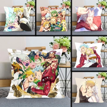 New Nanatsu no Taizai Anime Pillow Cover Bedroom Home Office Decorative Pillowcase Square Zipper Pillow case Satin Soft Cover
New Nanatsu no Taizai Anime Pillow Cover Bedroom Home Office Decorative Pillowcase Square Zipper Pillow case Satin Soft Cover