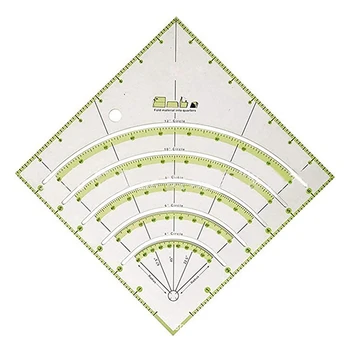 Quilting Ruler, Arcs Fan Quilt Cutter Ruler Quilting Ruler Acrylic Quilters Ruler with Double Colored Lines
Quilting Ruler, Arcs Fan Quilt Cutter Ruler Quilting Ruler Acrylic Quilters Ruler with Double Colored Lines