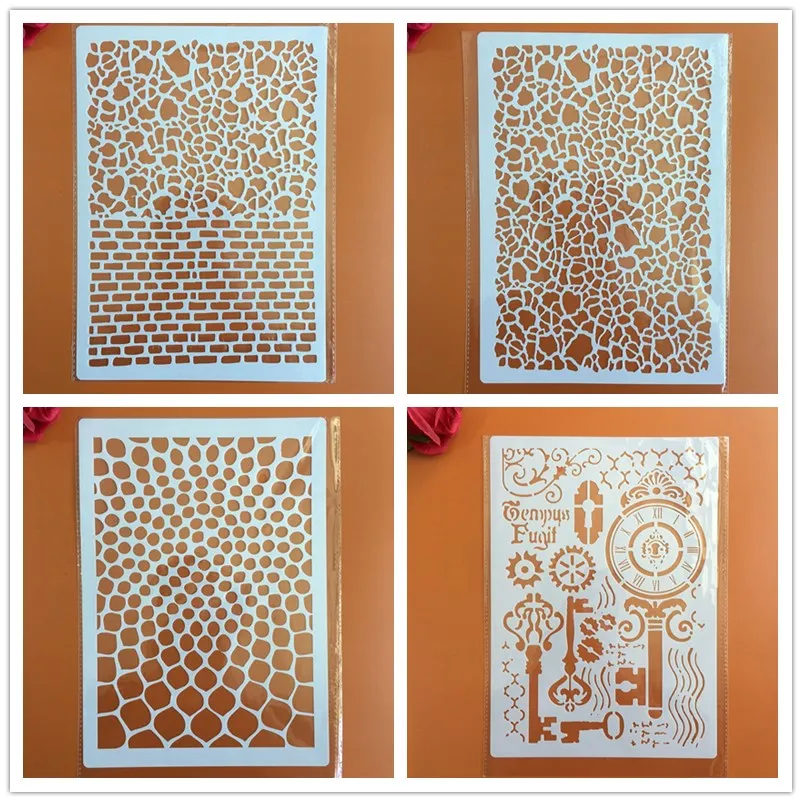 4pcs/set A4 geometry Mandala Stencils Painting Coloring Embossing Scrapbook Album Decorative Template cake stencil crafts books
4pcs/set A4 geometry Mandala Stencils Painting Coloring Embossing Scrapbook Album Decorative Template cake stencil crafts books