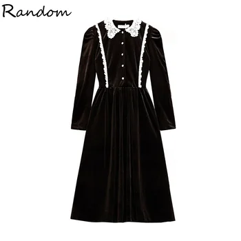 Women Elegant Vintage Lace Black Party Dress 2020 Fashion Clothing Long Sleeve Velvet A Line Midi Warm Dresses Plus Size 2020
Women Elegant Vintage Lace Black Party Dress 2020 Fashion Clothing Long Sleeve Velvet A Line Midi Warm Dresses Plus Size 2020