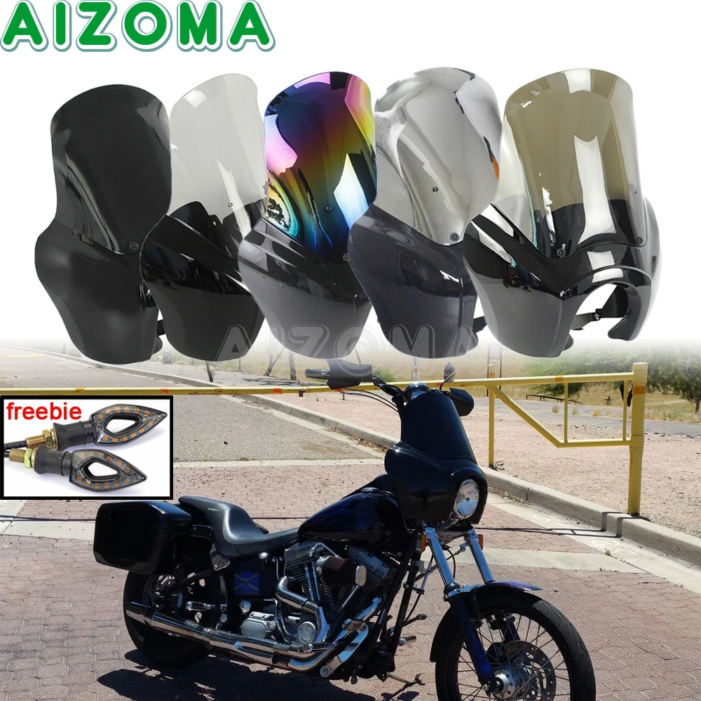Cafe Racer Head Light Mask Headlight Fairing Front Cowl Mounting Kit For Harley Softail 2018-2021 Street Bob Standard FXST FXBB
Cafe Racer Head Light Mask Headlight Fairing Front Cowl Mounting Kit For Harley Softail 2018-2021 Street Bob Standard FXST FXBB