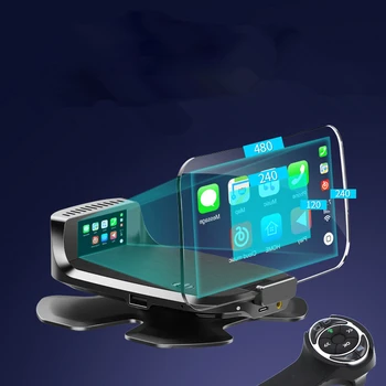 Universal Car Carplay Android Auto HUD Head Up Display Speed RPM Mirror HUD with Voice Control Navigation FM Music Play
Universal Car Carplay Android Auto HUD Head Up Display Speed RPM Mirror HUD with Voice Control Navigation FM Music Play