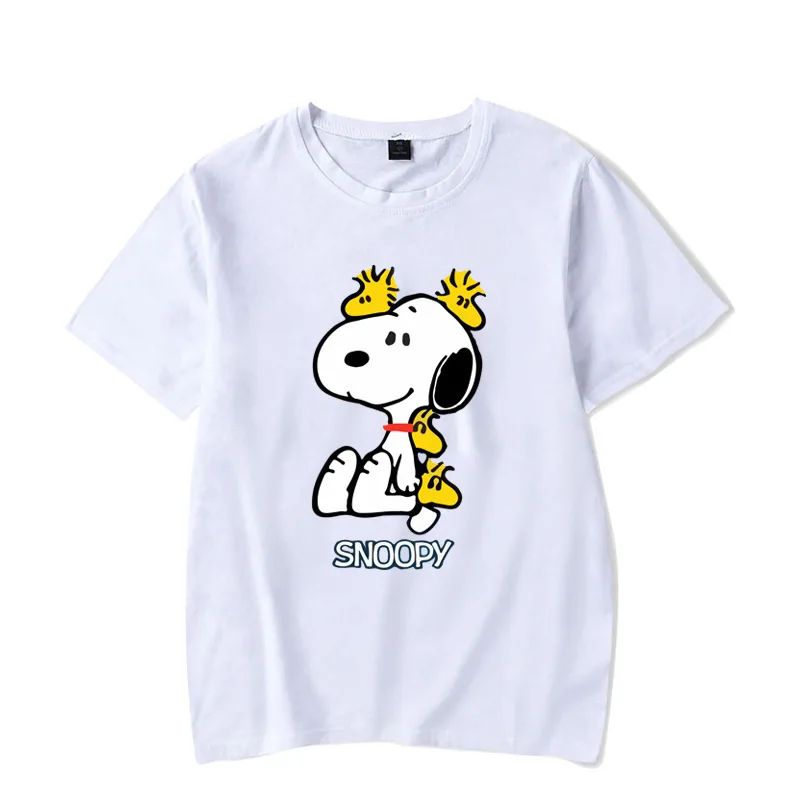 Women 2020 Summer Tee Shirt Femme Funny Snoopy Dog Printed Harajuku T Shirt Korean Tops Streetwear Camiseta Mujer XS-4XL