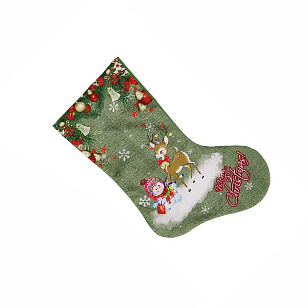 santa clause elk ornament stockings candy bag xmas fashion gift