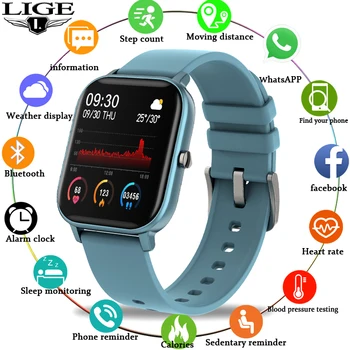 New Smart Electronic Watch Luxury Blood Pressure Digital Watches Fashion Calories Sports Wristwatch DND Mode For Android IOS
New Smart Electronic Watch Luxury Blood Pressure Digital Watches Fashion Calories Sports Wristwatch DND Mode For Android IOS