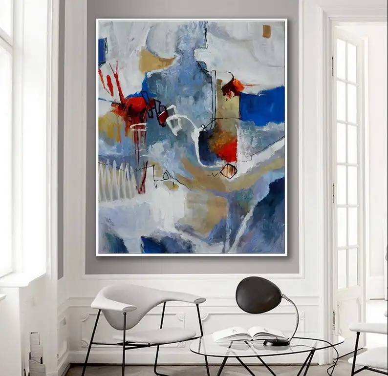 Handmade Oil Painting Modern Contemporary Abstract Artwork Large Wall Art Office Dining Living Room Brush Strokes Canvas Art
Handmade Oil Painting Modern Contemporary Abstract Artwork Large Wall Art Office Dining Living Room Brush Strokes Canvas Art