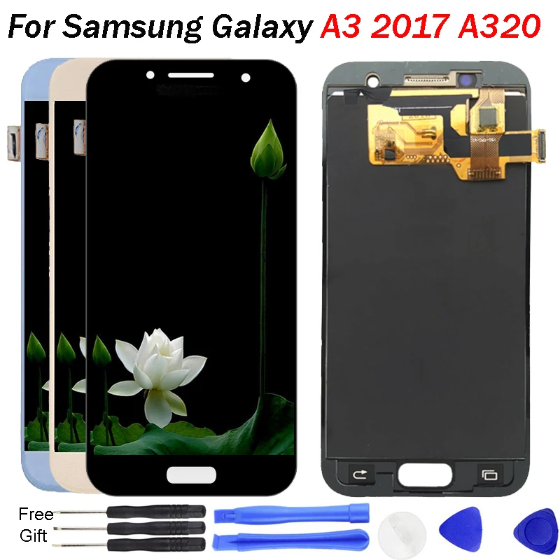 4.7 inch A320F LCD For Samsung A3 2017 LCD A3 Display Touch Digitizer Assembly For Samsung A3 Display LCD Adjustable brightness
4.7 inch A320F LCD For Samsung A3 2017 LCD A3 Display Touch Digitizer Assembly For Samsung A3 Display LCD Adjustable brightness